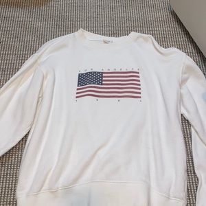 White Sweatshirt from Brandy Melville